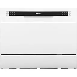 Посудомийна машина Hansa ZWM 536 WH настільна, 6 комплектів A+, 55 см, дисплей, білий