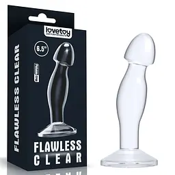 Анальна пробка - Flawless Clear Prostate Plug 6.5" Clear - мініатюра 1