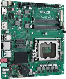Материнська плата ASUS PRO H610T-CSM (PRO H610T-CSM) (Socket 1700, Intel H610, Mini-ITX) - мініатюра 2