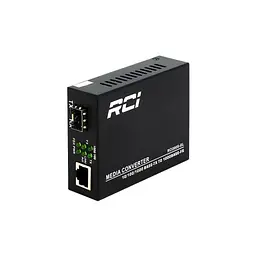 Медіаконвертер RCI 1G, SFP slot, RJ45, standart size metal case (RCI300S-GL) - мініатюра 2