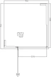 Душовий піддон Volle Benita 90x90 10-22-905tray - мініатюра 2