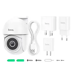 Камера зовнішня поворотна Hoco D2 outdoor PTZ HD camera - мініатюра 7