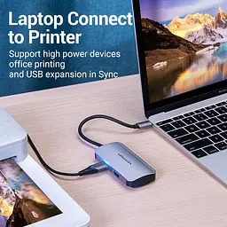 Хаб USB 3.1 Type-C -> 4хUSB 3.0/PD 100W 5-in-1 Vention - мініатюра 7
