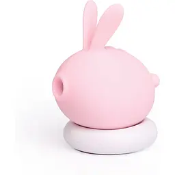 Вакуумний кліторальний стимулятор з вібрацією KisToy Too Simple Pink - мініатюра 2