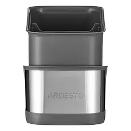 Органайзер для щіток Ardesto Minimalism 15 х 10 х 13.5 см сірий (ARHB3101GS) - мініатюра 3