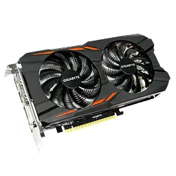 Відеокарта GeForce GTX 1050 Ti 4GB Gigabyte WindForce OC (GV-N105TWF2OC-4GD) Б/В - мініатюра 2