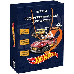 Подарунковий набір  першокласника  Kite Hot Wheels 29 предметів HW24-S01 - мініатюра 2