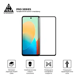 Захисне скло на TECNO Spark Go 2024 (BG6)/20C (BG7n)/20 (KJ5n) з олеофобним покриттям, Pro, повне проклеювання, антистатичний і пиловідштовхуючий шар, 9H, самоклеючеся, 2.5D, на весь екран, антистатичний клей, ArmorStandart (ARM73614) - мініатюра 2