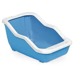Туалет для котів з рамкою MPS NETTA OPEN BLUE 54 x 39 x 29 см