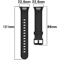 Силіконовий ремінець BeCover для Xiaomi Mi Smart Band 7 Pro Deep Blue (708595) - мініатюра 4
