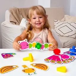 Игра-конструктор Fisher-Price. Maxi болтики Vladi Toys VT2905-23 укр - миниатюра 6