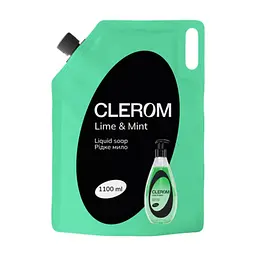 Жидкое мыло Clerom Lime and mint Дой-пак 1100 мл (4820287020241)