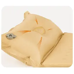 Килимок самонадувний Naturehike (CNH22DZ013) 3см - з подушкою - двомісний - жовтий - мініатюра 3