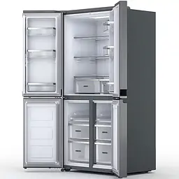 Холодильник Whirlpool багатодверний 187.4x90.9х69.8 холодильне відділення 384 л морозильне відділення 207 л 4 двері А++ NF дисплей нержавіюча сталь (WQ9B3LEF) - мініатюра 4