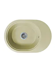 Кухонна мийка Adamant OVALE ivory 610x420x180 мм, з крилом 61 см - мініатюра 1