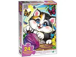 Пазл Веселе кошеня, Енергія плюс, 24 ел.