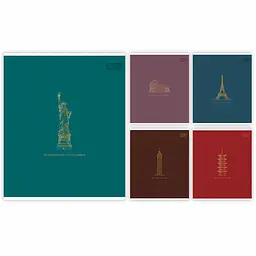 Зошит учнівський Yes Urban gold А5 96 аркушів лінія 5 шт. (768560)