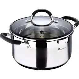 Каструля з кришкою MasterPro Foodies collection 5 л (BGMP-1502-BK)