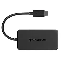 USB-Хаб Transcend USB-хаб 4-Port USB 3.1 Type-C Black (TS-HUB2C) (FFCRTR01448) - мініатюра 2