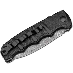 Ніж автоматичний складаний Boker Plus AKS-74 Auto Damascus Чорний - мініатюра 2