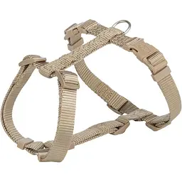 Шлея Trixie Premium H-harness для собак M-L 52-75 см 20 мм пісочний