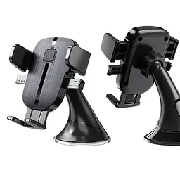 Автотримач XO C120 Instrument panel small suction cup holder Чорний - мініатюра 3