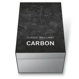 Ніж Victorinox Classic SD Brilliant Carbon + брелок-лого (0.6221.90) - мініатюра 6