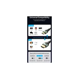 Кабель мультимедійний HDMI M to HDMI mini M 1.0m V2.1 8K 60Hz green Vention (AGJGF) - мініатюра 8
