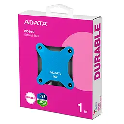 Портативний SSD ADATA SD620 1TB USB 3.2 520/460Mb/s Blue (SD620-1TCBL) - мініатюра 2