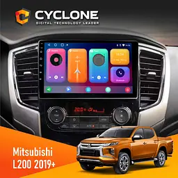 Штатна магнітола Mitsubishi L200 2019+ Cyclone C9-001 2x32 CPL Cyclone (НФ-00008942)