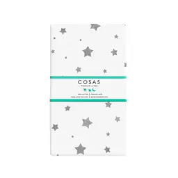 Набір простирадло на резинці Cosas Rose Dots/Grey Stars 90х200х20 см (Set_DropRose_StarGrey_90x200_2) - мініатюра 5