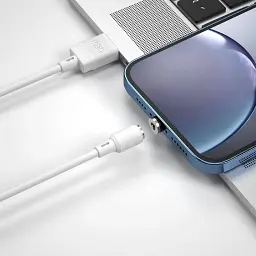 Кабель XO NB187 USB A - Lightning 2.1 A 1 м білий - мініатюра 2
