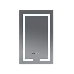 Дзеркало Mixxus HARD MR06-50x80-CASE з LED Touch, Anti-fog, димером, рег. яскравості, годинником (MI6657) - мініатюра 3