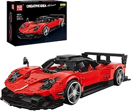 Конструктор машина MOULD KING Pagani Zonda R пагані зонда для дітей та дорослих 1278 деталей - мініатюра 2