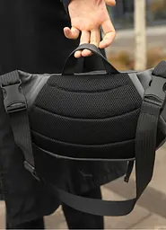 Велика чоловіча сумка бананка Sambag DynamicDart графітова 38 × 21 × 7 см (80411009m) - мініатюра 8