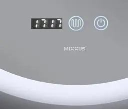 Дзеркало Mixxus Plain MC10-60 (годинник, LED-підсвічування, антизапотівання) (MI6013) - мініатюра 3