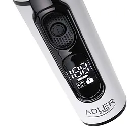 Акумуляторна машинка для стрижки волосся Adler AD 2839 з дисплеєм IPX6 2000 мАг 6 насадок Turbo режим - мініатюра 10