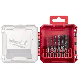 Набір мітчиків-свердл HSS-G MILWAUKEE (M3/M4/M5/ M6/M8/M10) (6шт) пластиковий кейс