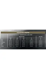Сукня в підлогу з люрексовою ниткою та стрінгами Penthouse Love on Fire Black, M/L, чорний - мініатюра 4
