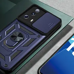 Панель BeCover Military для Xiaomi 13 Lite Blue (709164) - мініатюра 4