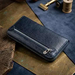 Вертикальний жіночий гаманець-клатч ST Leather 18864 синій - мініатюра 4
