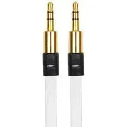 Кабель AUX Remax Audio DC3.5 тато-тато 1.0 м Gold Stereo Jack круглий White cable Cortton Box