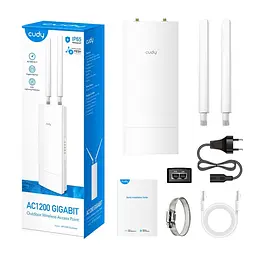 Точка доступу зовнішня WiFi 5 Cudy AP1300 OUTDOOR з підтримкою Mesh дводіапазонна гігабітна (73-00526) - мініатюра 6