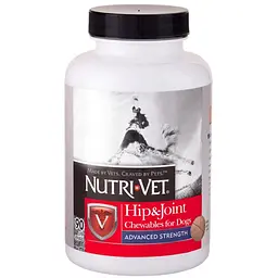 Nutri-Vet Hip&Joint Advanced 3 рівень глюкозамін і хондроїтин з мсм для собак