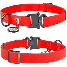 Нашийник Waudog Waterproof з QR паспортом водостійкий металева пряжка-фастекс Розмір L