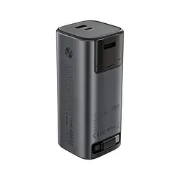 Повербанк 20000mAh Choetech B815 Grey 130W QC3.0 PD3.0 TFT Smart дисплей, вбудований кабель (43-00166) - мініатюра 2