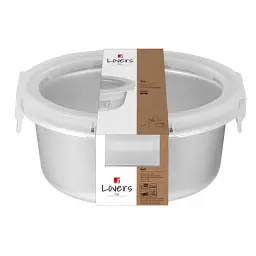 Харчовий контейнер Bergner Go Lovers з нержавіючої сталі круглий 690 мл (BG-36315-GY) - миниатюра 2