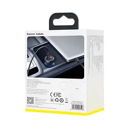 Автозарядне Baseus Particular Digital Display PPS 65 W 2 порти - мініатюра 8