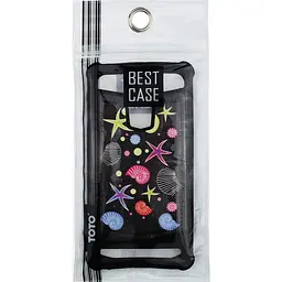 Чохол-накладка Toto Universal TPU case with image 5.5" Sea Stars Black - мініатюра 2