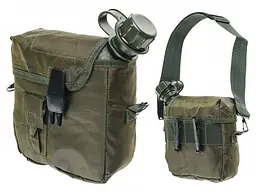 Фляга з чохлом та ременем Mil-Tec US 1,9 л OLIVE (14510001)